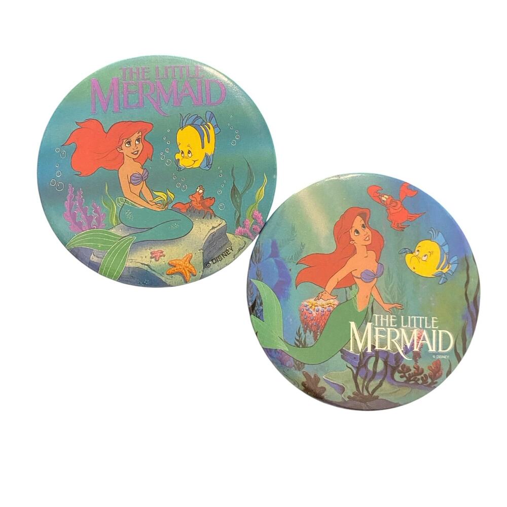 Set of TWO Disney Pins Ariel - The Little Mermaid (Old & New VERSIONS) Collector